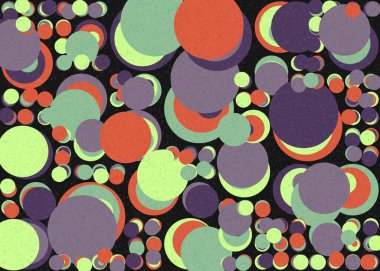 Soyut Geometrik Desen üretken hesaplama sanatı çizimi 