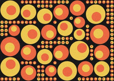 Soyut Geometrik Desen üretken hesaplama sanatı çizimi 