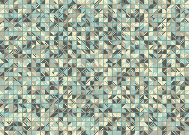 Soyut Geometrik Desen üretken hesaplama sanatı çizimi 