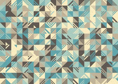 Soyut Geometrik Desen üretken hesaplama sanatı çizimi