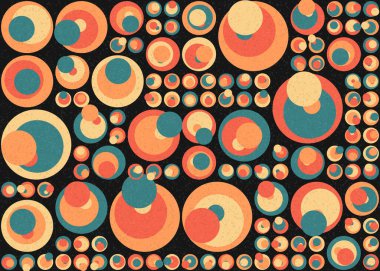 Soyut Geometrik Desen üretken hesaplama sanatı çizimi 