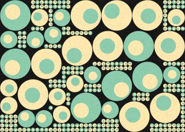 Soyut Geometrik Desen üretken hesaplama sanatı çizimi  