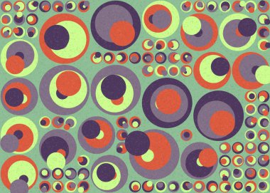 Soyut Geometrik Desen üretken hesaplama sanatı çizimi