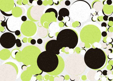 Soyut Geometrik Desen üretken hesaplama sanatı çizimi  