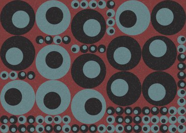 Soyut Geometrik Desen üretken hesaplama sanatı çizimi  