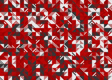 Soyut Geometrik Desen üretken hesaplama sanatı çizimi 