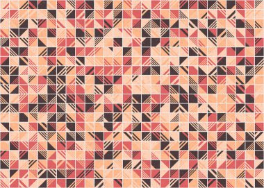 Soyut Geometrik Desen üretken hesaplama sanatı çizimi 