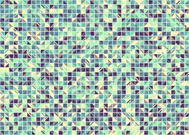 Soyut Geometrik Desen üretken hesaplama sanatı çizimi 