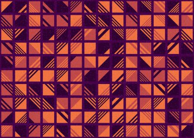 Soyut Geometrik Desen üretken hesaplama sanatı çizimi 