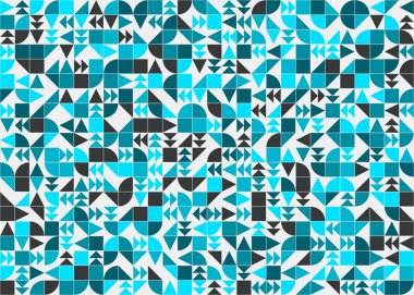 Soyut Geometrik Desen üretken hesaplama sanatı çizimi 