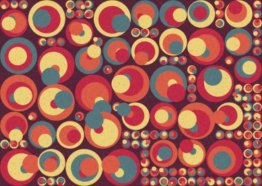 Soyut Geometrik Desen üretken hesaplama sanatı çizimi 