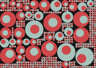 Soyut Geometrik Desen üretken hesaplama sanatı çizimi 