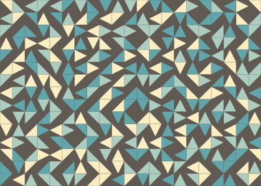 Soyut Geometrik Desen üretken hesaplama sanatı çizimi 