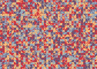 Soyut Geometrik Desen üretken hesaplama sanatı çizimi 