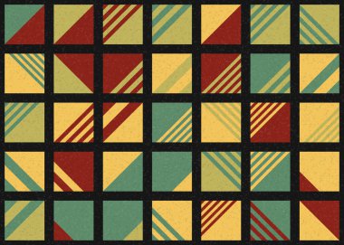 Soyut Geometrik Desen üretken hesaplama sanatı çizimi 