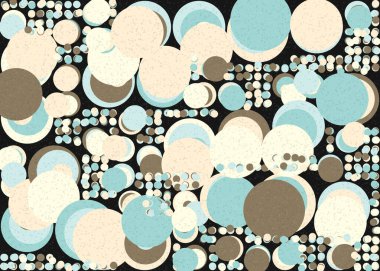 Soyut Geometrik Desen üretken hesaplama sanatı çizimi 