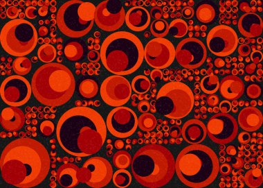 Soyut Geometrik Desen üretken hesaplama sanatı çizimi  