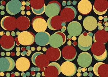 Soyut Geometrik Desen üretken hesaplama sanatı çizimi 