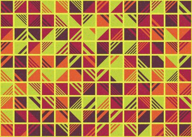 Soyut Geometrik Desen üretken hesaplama sanatı çizimi  