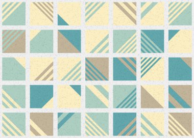 Soyut Geometrik Desen üretken hesaplama sanatı çizimi 