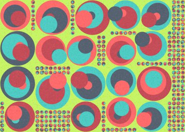 Soyut Geometrik Desen üretken hesaplama sanatı çizimi 