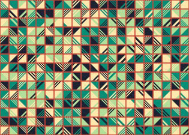 Soyut geometrik hesaplama deseni, vektör illüstrasyonu