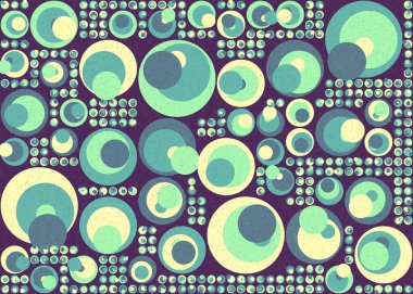 Soyut Geometrik Desen üretken hesaplama sanatı çizimi 