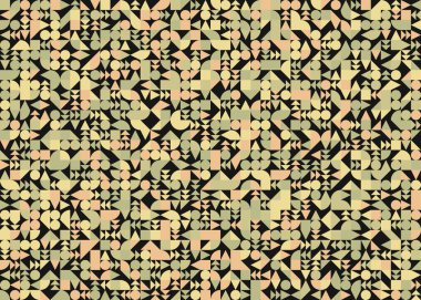 Soyut Geometrik Desen üretken hesaplama sanatı çizimi 