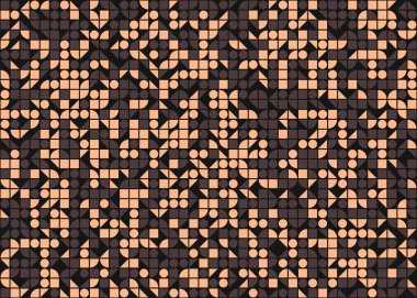 Soyut Geometrik Desen üretken hesaplama sanatı çizimi 