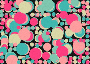 Soyut Geometrik Desen üretken hesaplama sanatı çizimi 