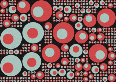 Soyut Geometrik Desen üretken hesaplama sanatı çizimi 