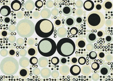 Soyut Geometrik Desen üretken hesaplama sanatı çizimi 