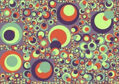 Soyut Geometrik Desen üretken hesaplama sanatı çizimi 