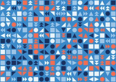 Soyut Geometrik Desen üretken hesaplama sanatı çizimi 