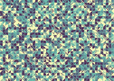 Soyut Geometrik Desen üretken hesaplama sanatı çizimi 