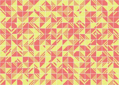 Soyut Geometrik Desen üretken hesaplama sanatı çizimi 