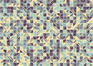 Soyut Geometrik Desen üretken hesaplama sanatı çizimi 