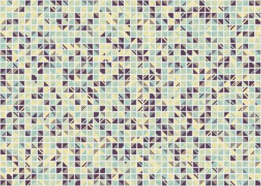 Soyut Geometrik Desen üretken hesaplama sanatı çizimi 