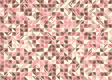 Soyut Geometrik Desen üretken hesaplama sanatı çizimi 