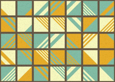 Soyut Geometrik Desen üretken hesaplama sanatı çizimi 