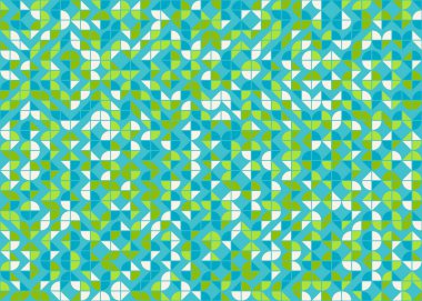 Soyut Geometrik Desen üretken hesaplama sanatı çizimi 