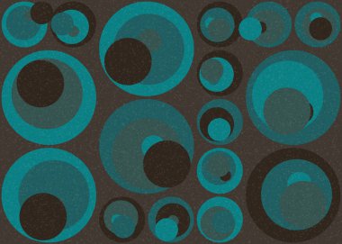 Soyut Geometrik Desen üretken hesaplama sanatı çizimi  