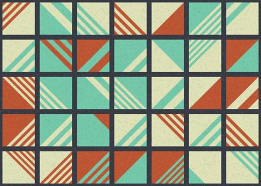 Soyut Geometrik Desen üretken hesaplama sanatı çizimi 