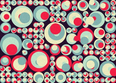 Soyut Geometrik Desen üretken hesaplama sanatı çizimi 