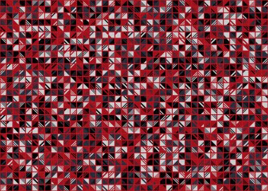 Soyut geometrik hesaplama deseni, vektör illüstrasyonu