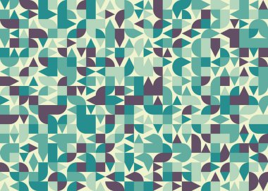 Soyut geometrik hesaplama deseni, vektör illüstrasyonu