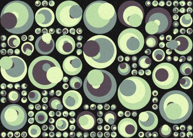 Soyut Geometrik Desen üretken hesaplama sanatı çizimi 