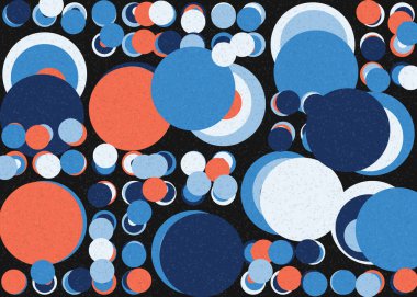 Soyut Geometrik Desen üretken hesaplama sanatı çizimi 