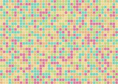 Soyut Geometrik Desen üretken hesaplama sanatı çizimi 