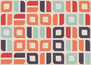 Soyut Geometrik Desen üretken hesaplama sanatı çizimi 